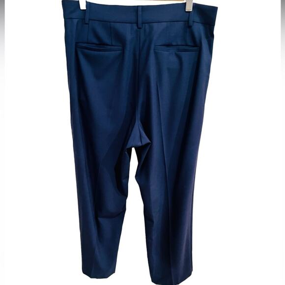 FRAME High Waist Wide Leg Trousers in Blue Size 14 NWT - Picture 9 of 14